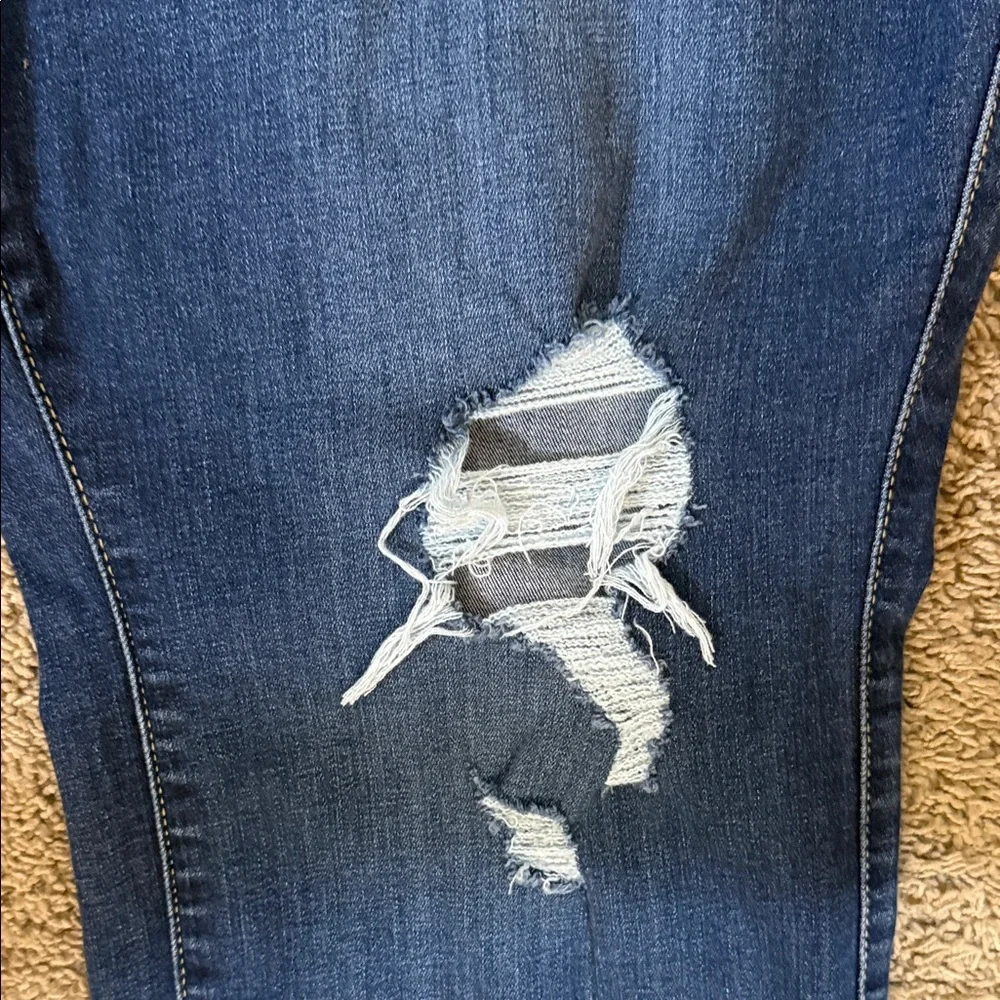 Torrid Dark Blue Pull-On Boyfriend Straight Super Soft Mid-Rise Jean SKU0880 - Picture 6 of 15